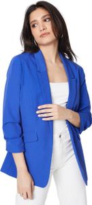 Dorothy Perkins - Dámske volánové sako DP4767 (34 DE) (Cobalt)