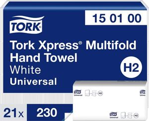 TORK Xpress Multifold Handtuchpapier 196 x 255 mm Z-Falz 21 x 230 Stück TORK Xpress Multifold Handtuchpapier 196 x 255 mm Z-Falz 21 x 230 Stück
