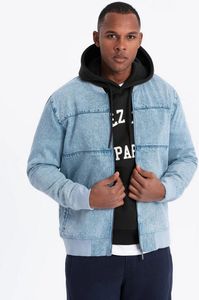 Ombre Clothing Herren-Bomber Ndamukong hellblau M