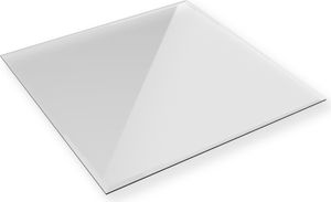 HOOZ Glasplatte Kaminofen Tischplatte 90x90cm Facettenschliff ESG Sicherheitsglas Klarglas HOOZ Glasplatte Kaminofen Tischplatte 90x90cm Facettenschliff ESG Sicherheitsglas Klarglas