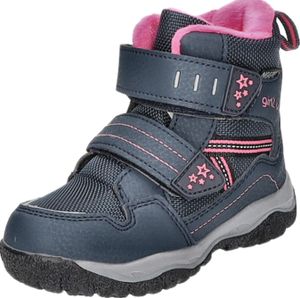 girlZ onlY Kinder-Mädchen-TEX-Allwetterstiefel Blau-Fuchsia-Pink, Farbe:blau, EU Größe:30