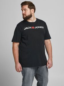 Herren Jack & Jones Rundhals Oversize T-Shirt JJECORP Design Shirt Plus + |
