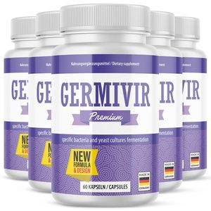 GERMIVIR Nahrungsergänzungsmittel mit Kombucha-Tee-Extrakt und Vitamin E 6 x 60 Kapseln