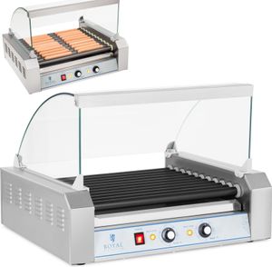 Royal Catering Hot Dog Grill - 11 roliek - teflónové
