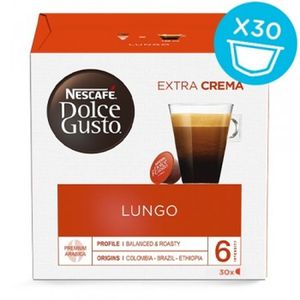 Nescafé Dolce Gusto Lungo, Kaffeekapsel, Lungo, Dolce Gusto, 30 Tassen, Mehrfarbig, Nescafé
