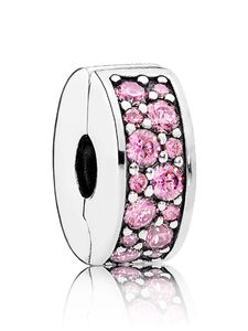 Pandora 791817PCZ Element klipsa Różowy połysk pavé