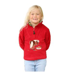 British Country Collection - Fleece-Oberteil für Kinder BZ4447 (M) (Rot)