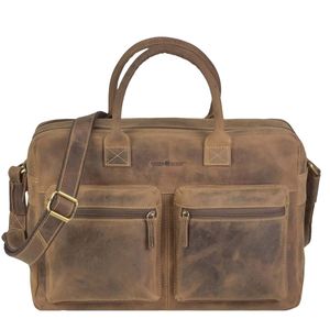 Greenburry Businesstasche Tasche Leder 42x28cm Officebag Aktentasche braun Vintage