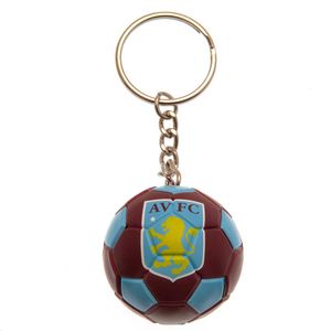 Aston Villa FC - Přívěsek na klíče Fotbal TA8614 (jedna velikost) (vínově červená/modrá/žlutá)