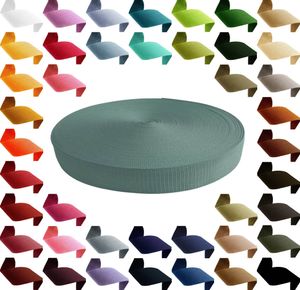 50m PP Gurtband 50mm extrem robust Polypropylen Tragband Farbwahl über 40 Farben, Gurtband:773 schilfgrün