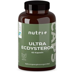 Beta Ecdysteron Kapseln hochdosiert - Saflor-Bergscharten-Extrakt 540 mg ß Ecdysterone - vegan - mit Leucin und Piperin