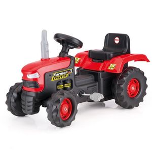 DOLU Velký šlapací traktor,červený