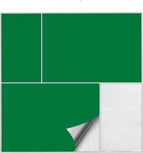 Fliesenaufkleber  Für Bad, Küche etc Grün 61 matt 15 x 20 cm 5 Stück