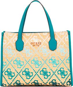Guess Silvana Rafia Handtasche Gelb  Gelb One Size