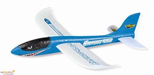 Carson Wurfgleiter Airshot 490 blau Wurfsegler Flugzeug aus Styropor