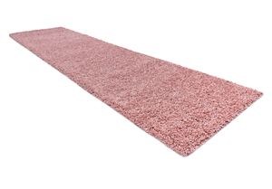 Teppich, Läufer SOFFI shaggy 5cm rosa - in die Küche, Halle, Korridor Rosa 70x200 cm