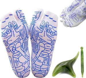 Leap Serenity Steps Reflexzonen-Socken-Set, Reflexzonen-Socken mit Triggerpunkt-Massagegerät zur Linderung von Fußschmerzen zu Hause - Manngroß||1Stk