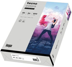 tecno Multifunktionspapier colors A4 80 g/qm grau 500 Blatt