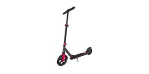 Crivit Big-Wheel-Scooter mit Aluminiumrahmen schwarz/pink Tretroller