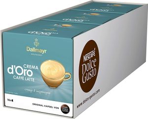 NESCAFÉ Dolce Gusto Dallmayr Crema d'Oro Caffè Latte (3 x 16 Kapseln) NESCAFÉ Dolce Gusto Dallmayr Crema d'Oro Caffè Latte (3 x 16 Kapseln)