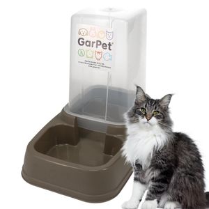 Automatischer Futterspender Wasserspender 2in1 Futterautomat Wasserautomat für Hunde Katzen Wasser und Futter Automat Spender Napf 3,7 L