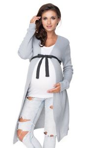 PeeKaBoo Damen-Cardigan für Schwangere Hazlendru hellgrau Universal