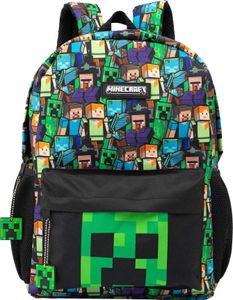 Minecraft - Detský batoh NS5805 (jedna veľkosť) (čierna/zelená) Minecraft - Detský batoh NS5805 (jedna veľkosť) (čierna/zelená)