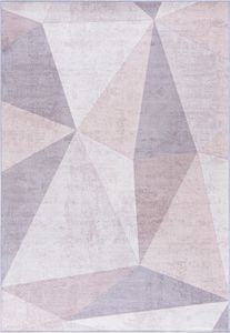 Mazovia Dywan - Beżowy Nowoczesny Geometryczny - Salon, Sypialnia, Jadalnia, Biuro - Niskie Runo - Prostokąt - Nowoczesny Stylowy - 120x170 cm