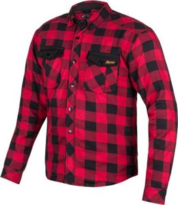 Broger Alaska Motorradhemd Farbe: Rot/Schwarz, Grösse: XL