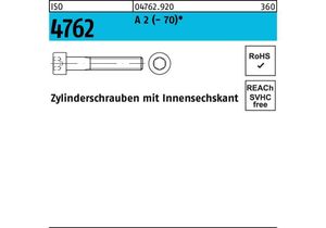 Zylinderschraube ISO 4762 m.Innensechskant M 8 x 8 A 2