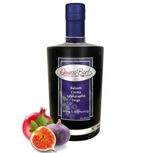 Balsamico Creme Granatapfel Feige 0,35L 3%Säure mit original Crema di Aceto Balsamico di Modena IGP Balsam Crema Grenadine