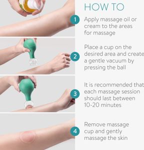 Navaris 5x Schröpfgläser mit Saugball - Vakuum Massage Schröpfen Cupping - Schröpfset aus Glas mit Ball - Schröpfglas für u.a. Gesicht Rücken