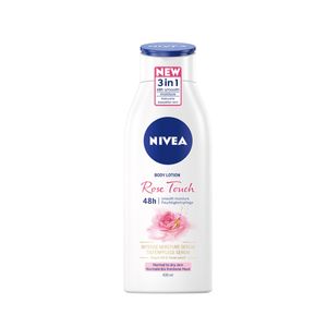 NIVEA Rose Touch Body Lotion Feuchtigkeitsspendende BODY LOTION mit Arganöl für normale bis trockene Haut 400ml