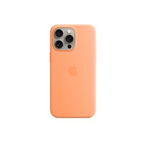 Apple iPhone 15 Pro Max Silikon Case mit MagSafe Sorbet Orange iPhone 15 Pro Max
