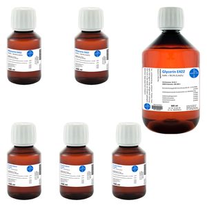 500 ml Glycerin + 2 x 100 ml Glycerin + 3 x 100 ml Propylenglykol zum Vorteilspreis I HERRLAN-Qualität