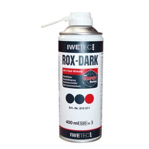 IWETEC Rostlöser ROX-DARK 400 ml, Schmiermittel, Korrosionsschutz, Graphit-Spray, 360 Grad Sprühkopf