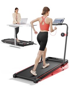Toputure TP4 Bieżnia, bieżnia Walking Pad z nachyleniem, 4 w 1 bieżnia domowa, 1-12 km/h składana bieżnia, pilot zdalnego sterowania i aplikacja, nisk