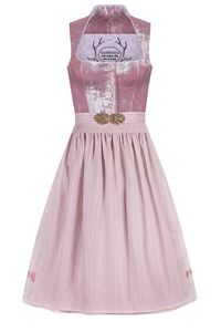Tramontana Midi Dirndl 70 cm rosa Samt mit Petticoat Toska 010103 Größe: 38
