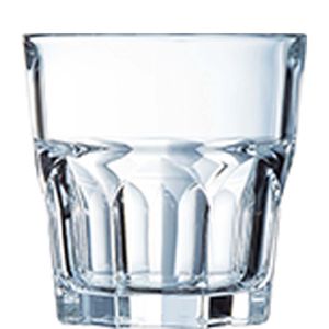 Arcoroc Granity Tumbler, Trinkglas, stapelbar, 160ml, Glas gehärtet, transparent, 6 Stück