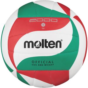 molten Volleyball V5M2000 Trainingsball weiß/grün/rot Gr. 5