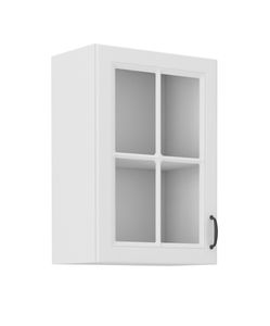 Glashängeschrank 40 cm Stilo Weiß Küchenzeile Küchenblock Landhaus Einbauküche