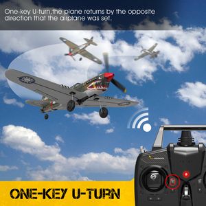 Eachine P40 Fighter RC Flugzeug 400 mm Spannweite 2,4 GHz 4CH EPP 6-Achsen-Gyro One-Key U-Turn Kunstflug Ferngesteuerte Flugzeuge RTF