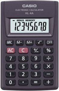 CASIO HL-4A CASIO HL-4A Taschenrechner schwarz