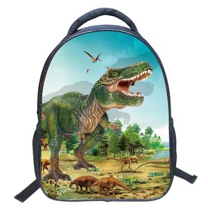Topchances Kindergartenrucksack Wasserdicht Rucksäcke 3D Dinosaurier Pattern Kinder Schultasche Kindergartentasche