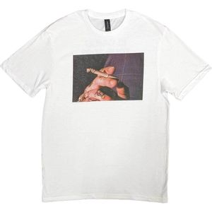 Post Malone - tričko "Burn It Down 2023 Tour Dates" pro muže/dámy Unisex RO10587 (L) (White)