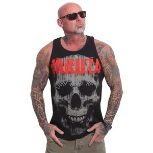 Yakuza Herren Weird Slim Racer Tanktop, Schwarz, 4XL