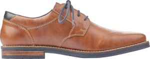 Rieker Herren Schnürschuh Halbschuh elegant Ziernaht 13500, Größe:43 EU, Farbe:Braun