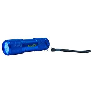 Illex UV-Taschenlampe Aluminium Blau Schwarzlicht