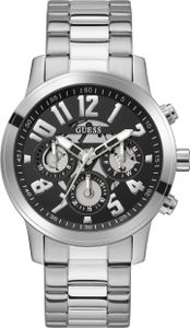 Guess Herren Chronograph Parker silber, schwarz GW0627G1 Guess Herren Chronograph Parker silber, schwarz GW0627G1