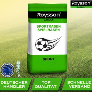 Roysson 10 kg Sportrasen Rasensamen Dürreresistenter Rasen Grassamen Gras SPORT